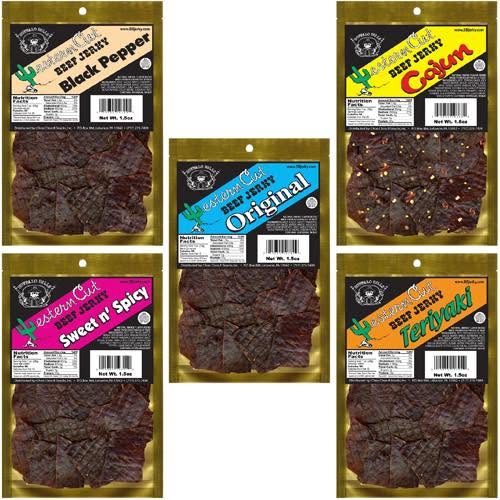 Product 135 on the shelf at The Beef Jerky Emporium