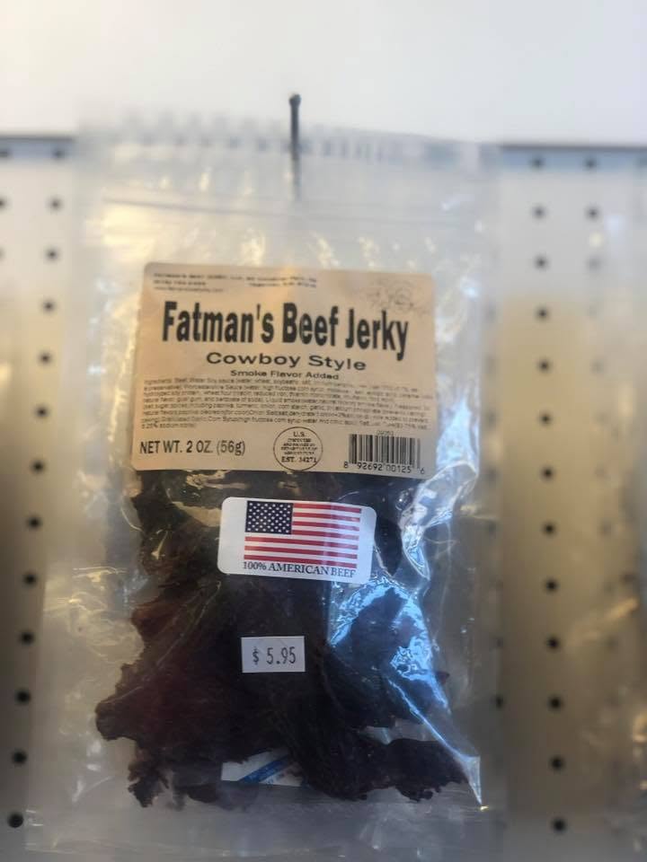 Product 124 on the shelf at The Beef Jerky Emporium